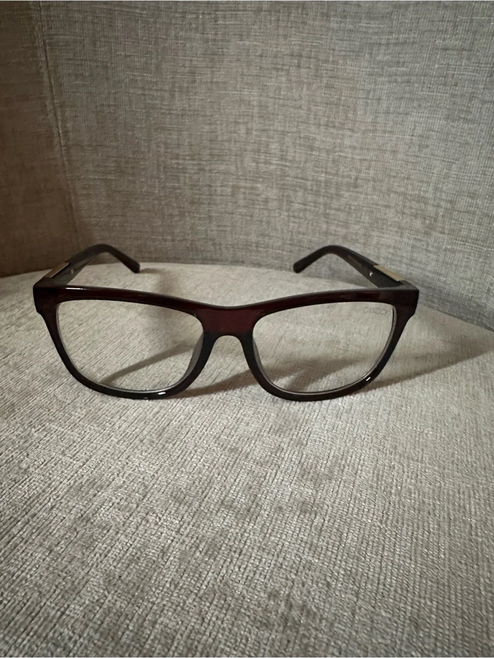 Classic Brown Rectangular Eyeglasses